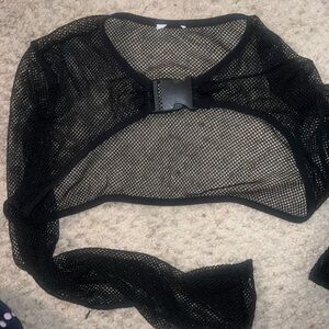 Black Mesh Bolero Shrug